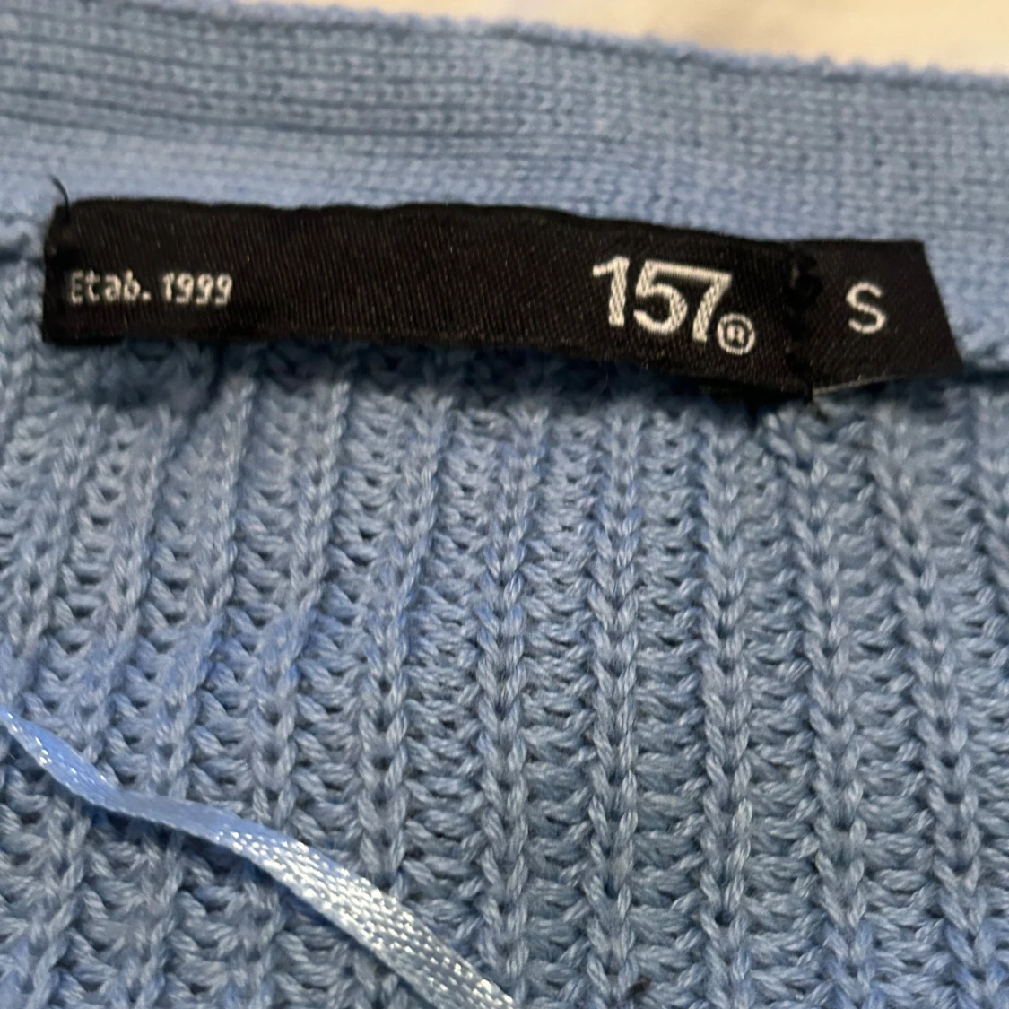 Blå stickad kofta från lager157 - 2