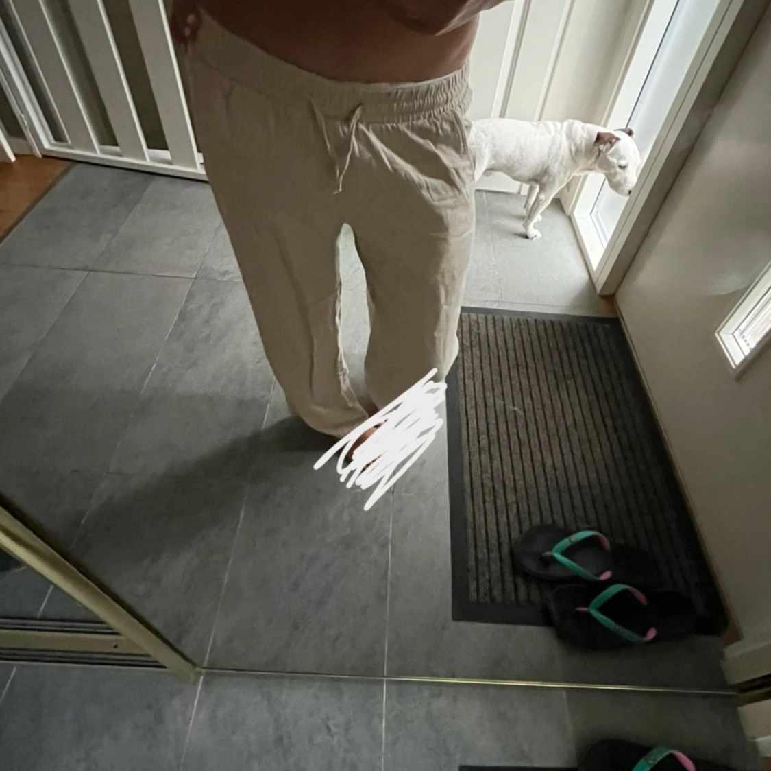 Beiga linnebyxor - 3