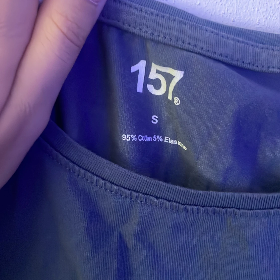 Mörkblå långärmad topp från 157 - 2