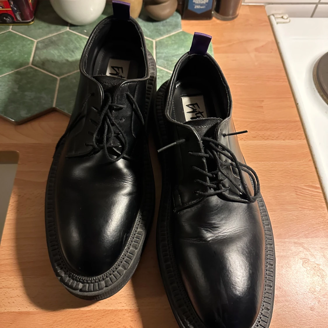 Svarta skinnloafers från Eytys - 2