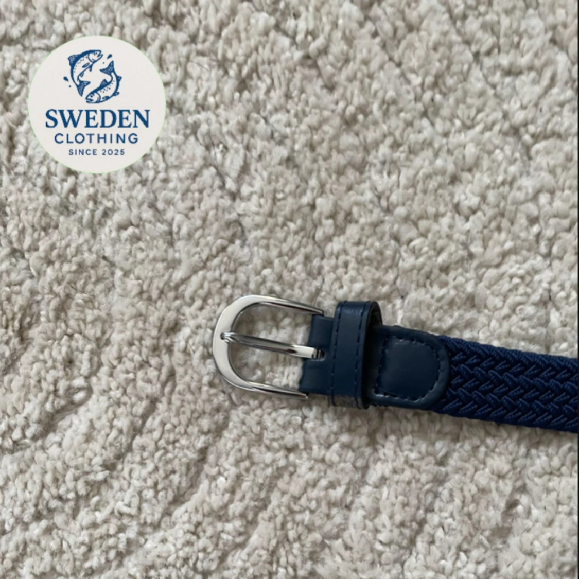 Flätat Bälte/Mörkblå - 1