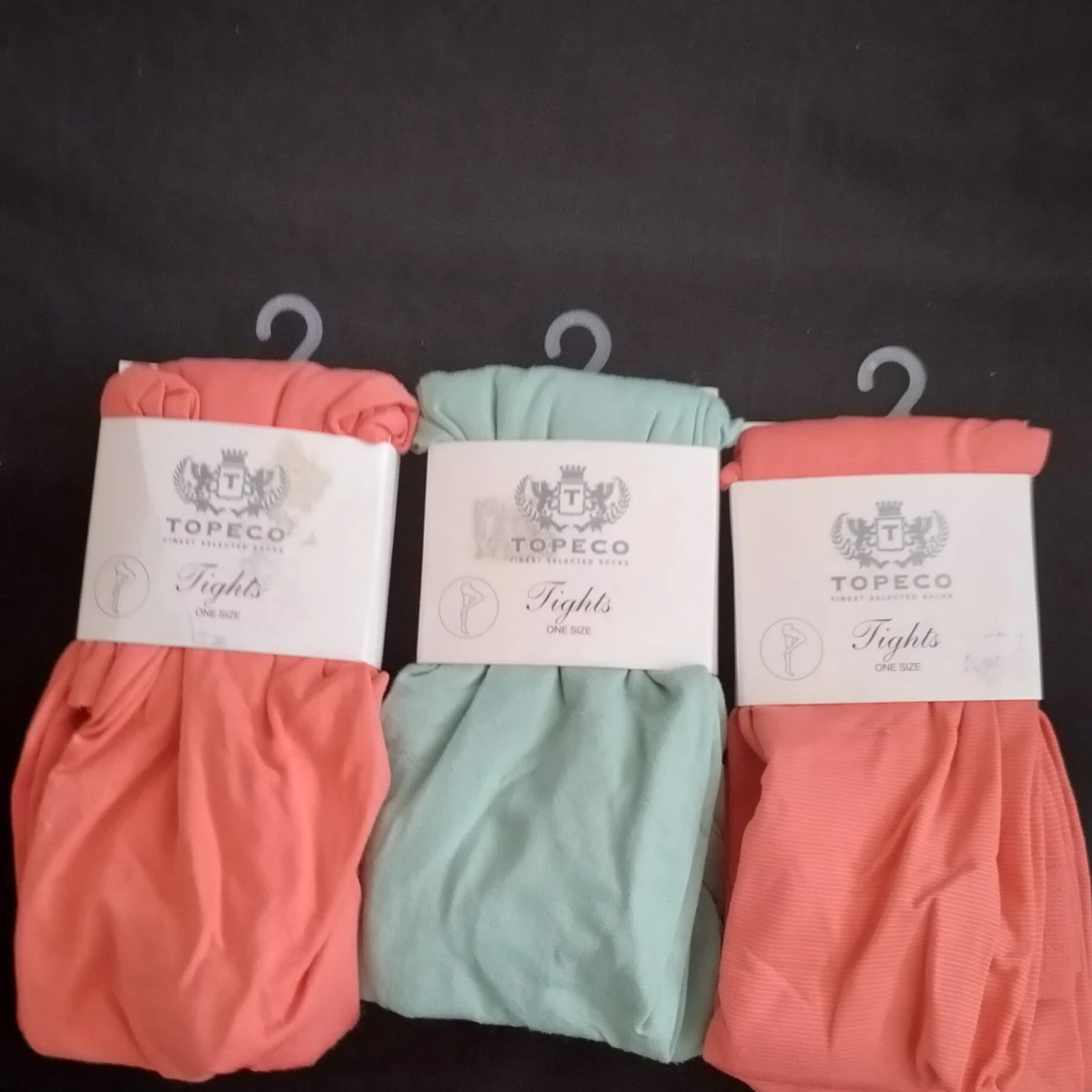 Topeco tights i korall och mint - 3