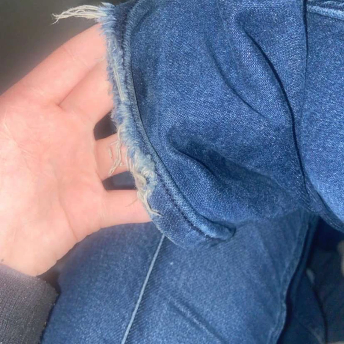 Mörkblå bootcut jeans - 4