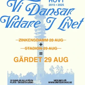 Vi Dansar Vidare I Livet - Konsertbiljett till Hov1 slutkonsert på Gärdet! Det är en ordinarie ståplats som är köpt på united tickets hemsida för 759 kronor men säljer billigare på grund av att det är redan imorgon!!! Hör av er vid frågor, priset går att diskutera! 