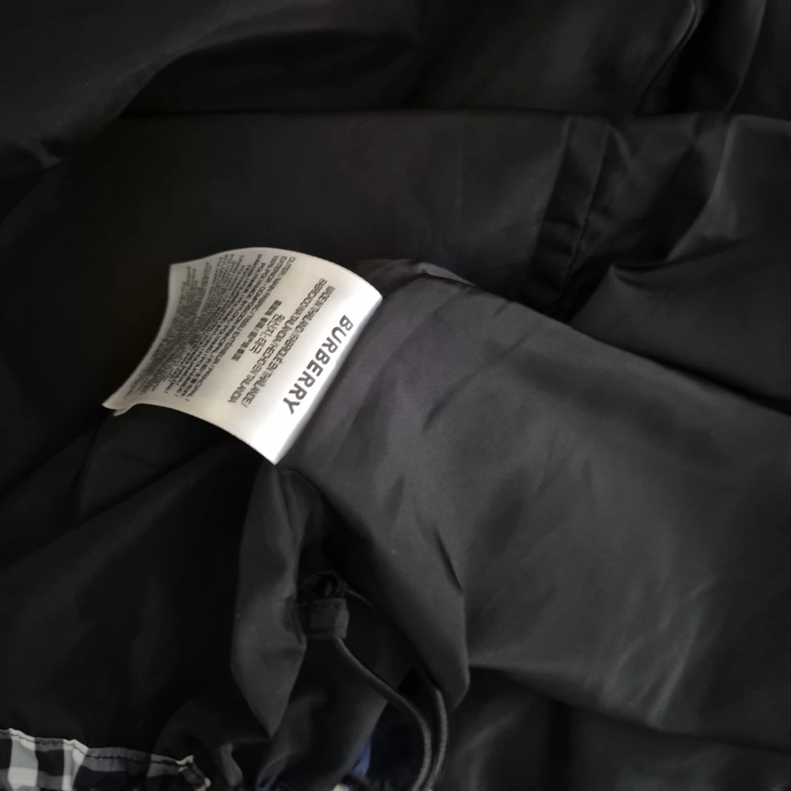 Rutig vindjacka från Burberry, blå/vit - 2