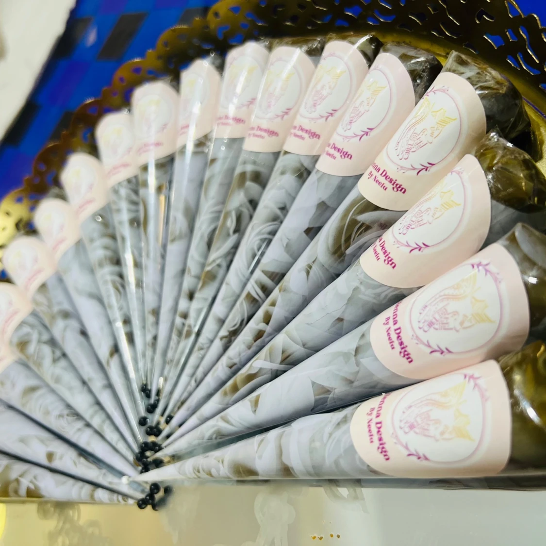 Ekologisk naturligt henna koner hemgjorda