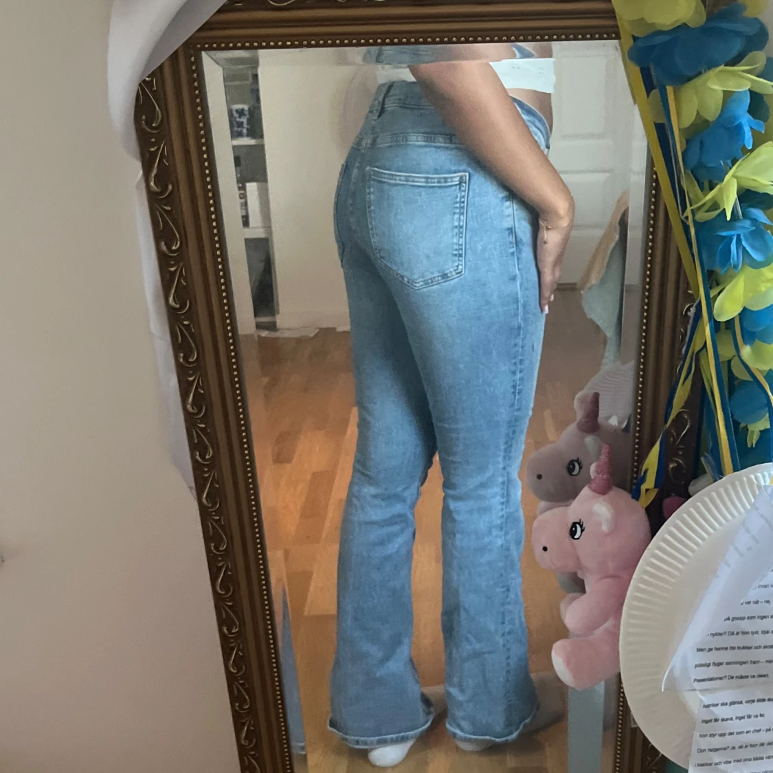 Bootcut ljusblå jeans - 1