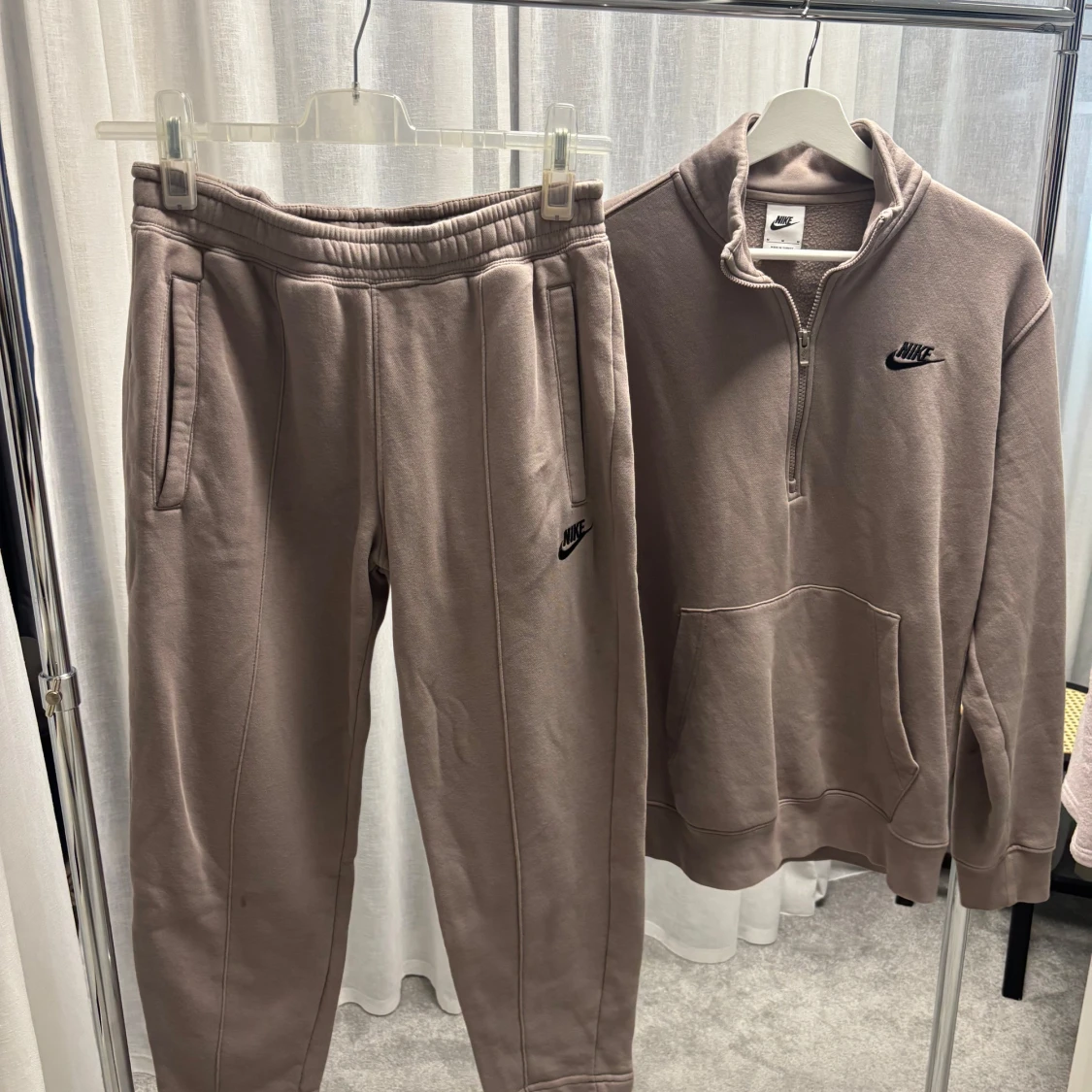 Beige Nike tracksuit 