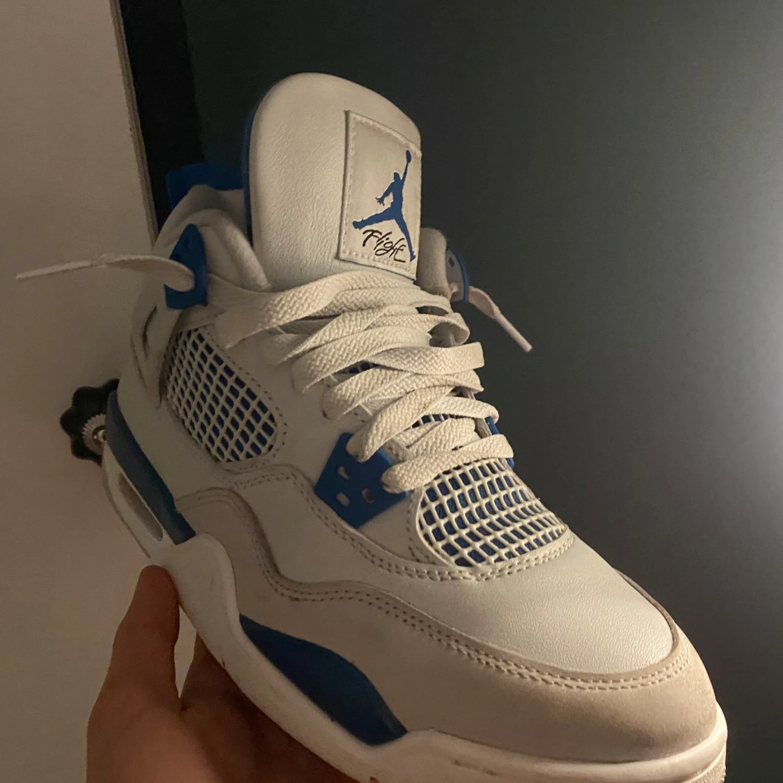 Nike Air Jordan 4 Retro White/Blue - 2