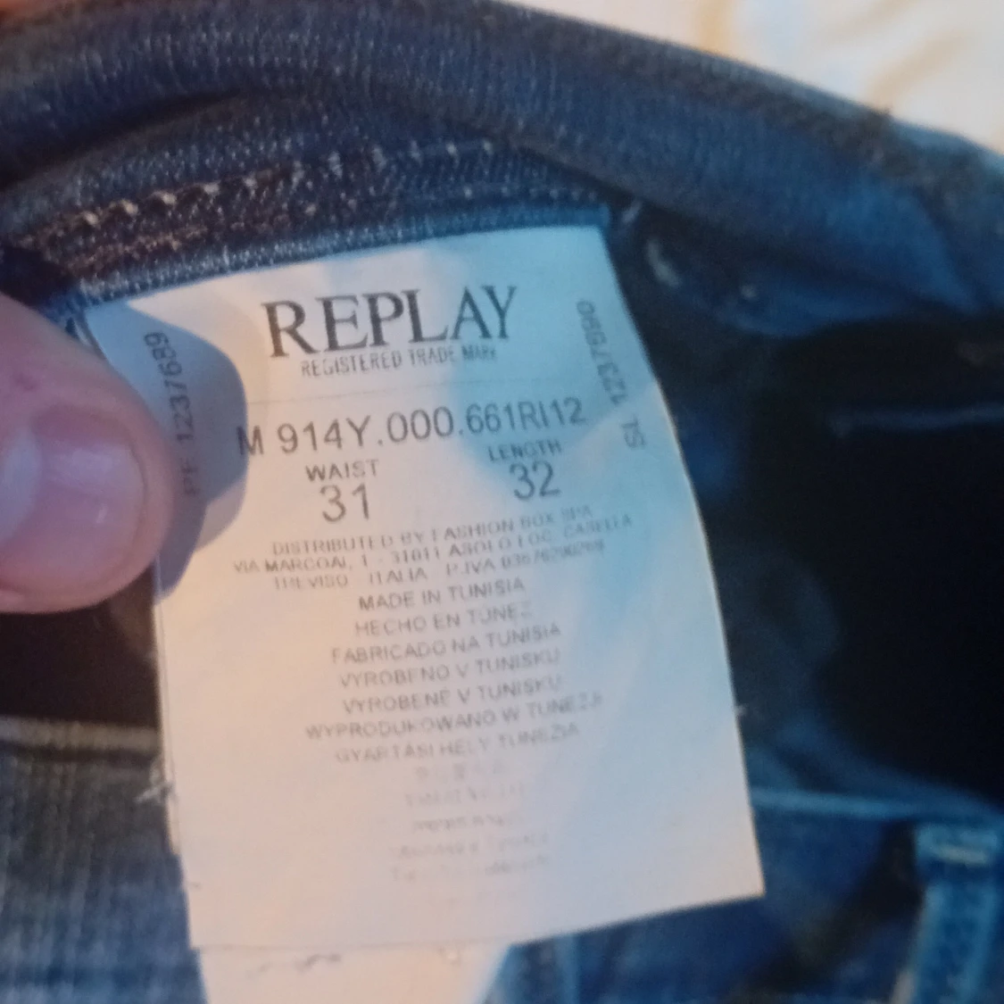 Blå Replay Anbass jeans herr W31 - 2