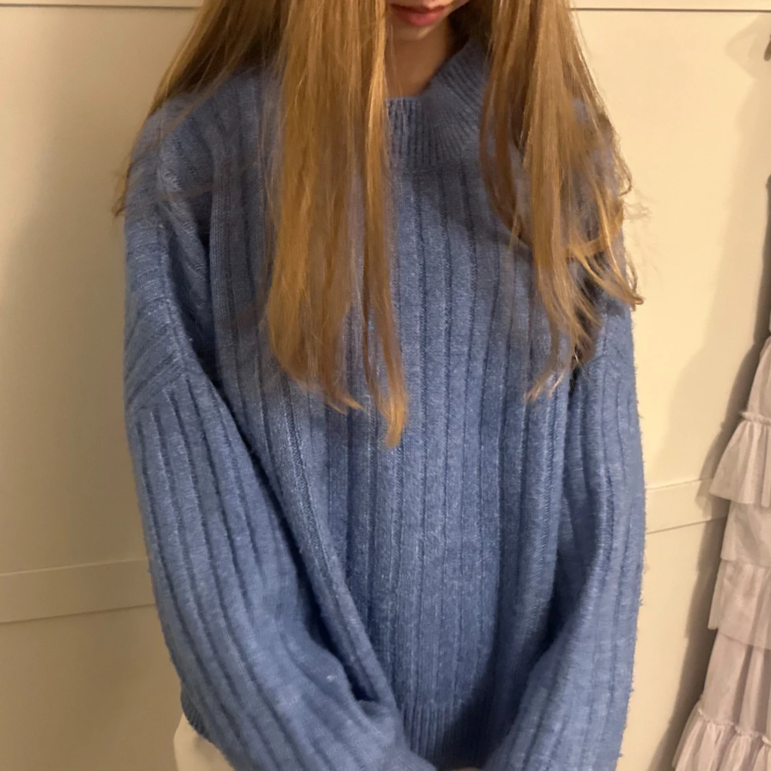 Blå stickad tröja från Even&Odd - 1