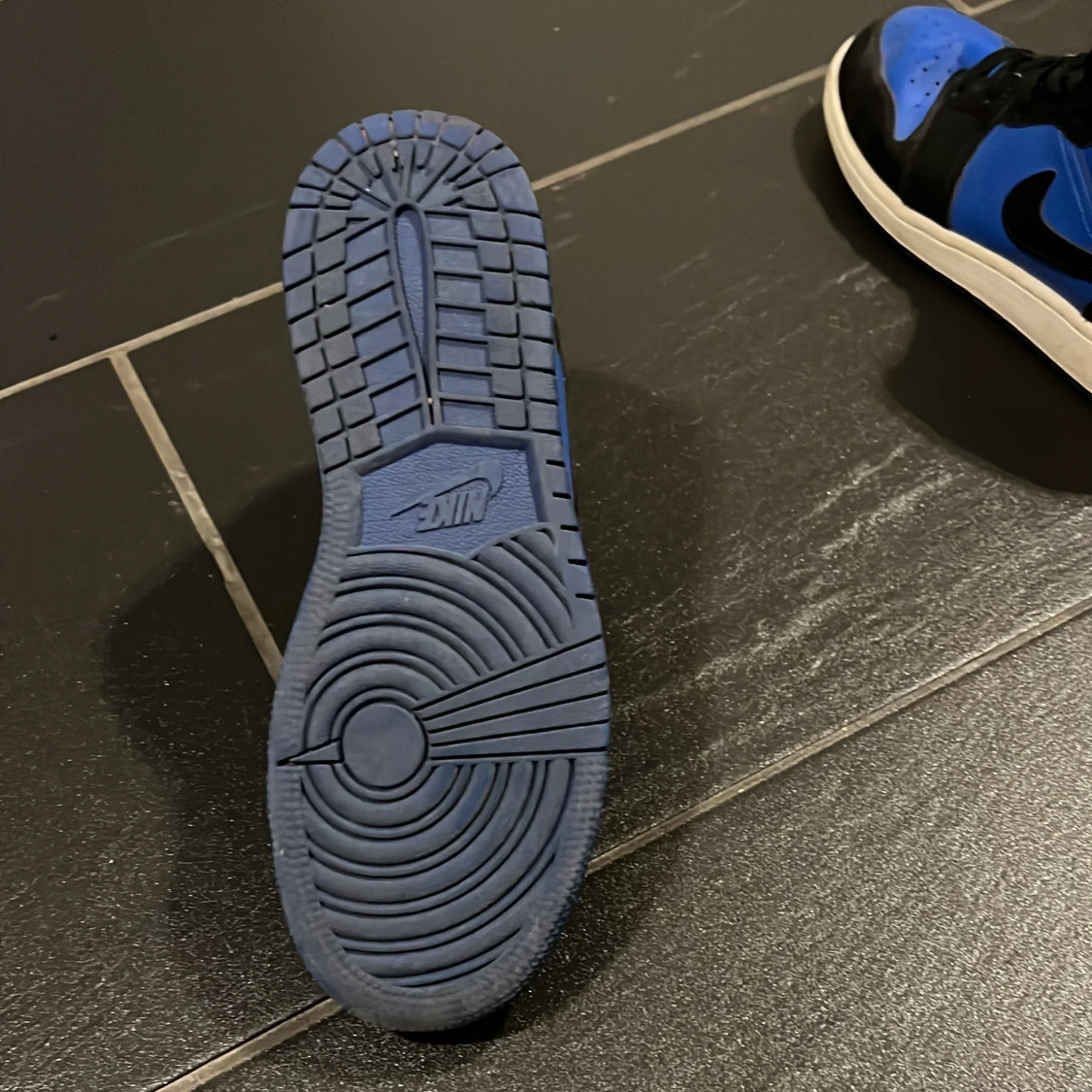 Nike Air Jordan 1 Mid Svart/Blå - 4