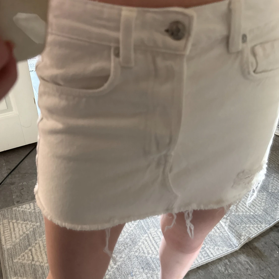 Vit jeanskjol  - 4