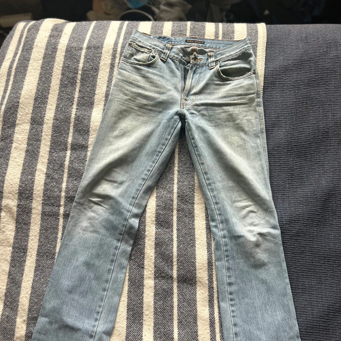 Ljusblå raka jeans från Nudie Jeans - 4