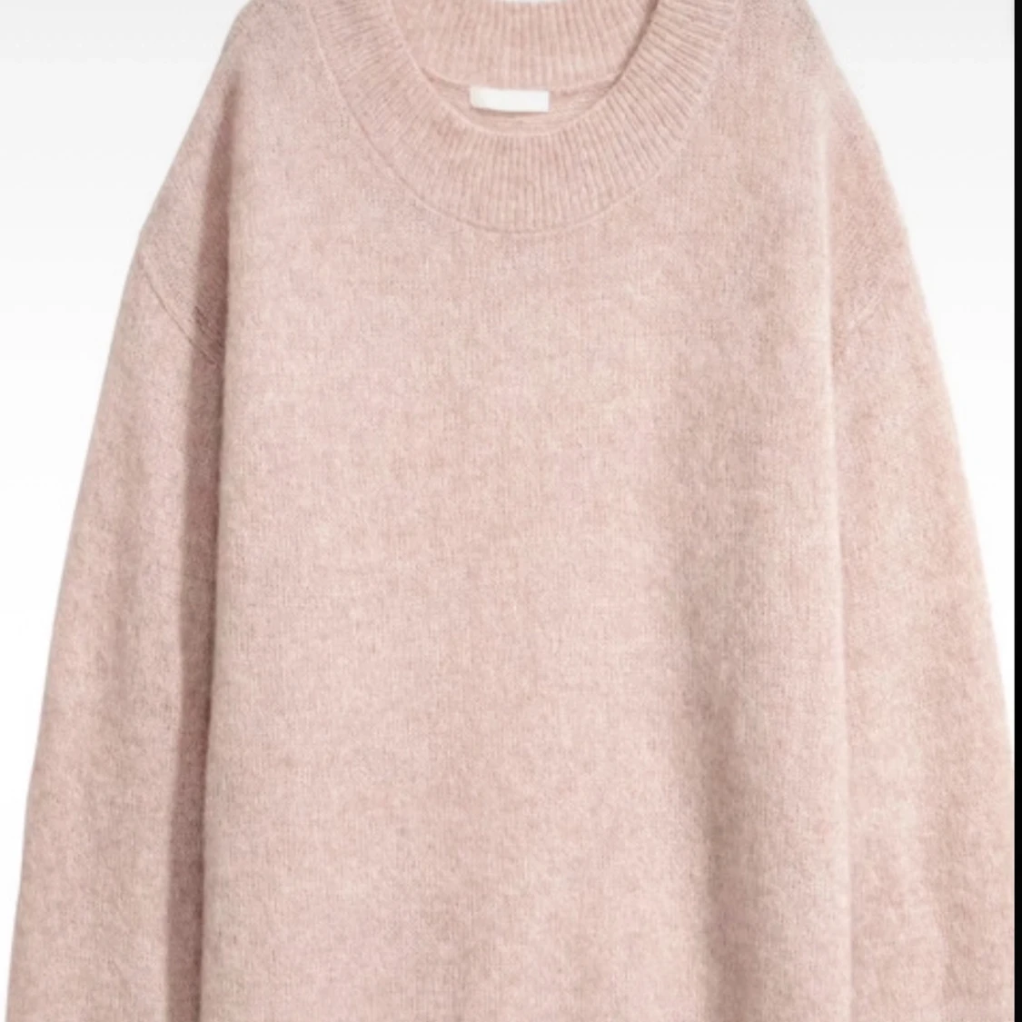 Ljusrosa mohairtröja