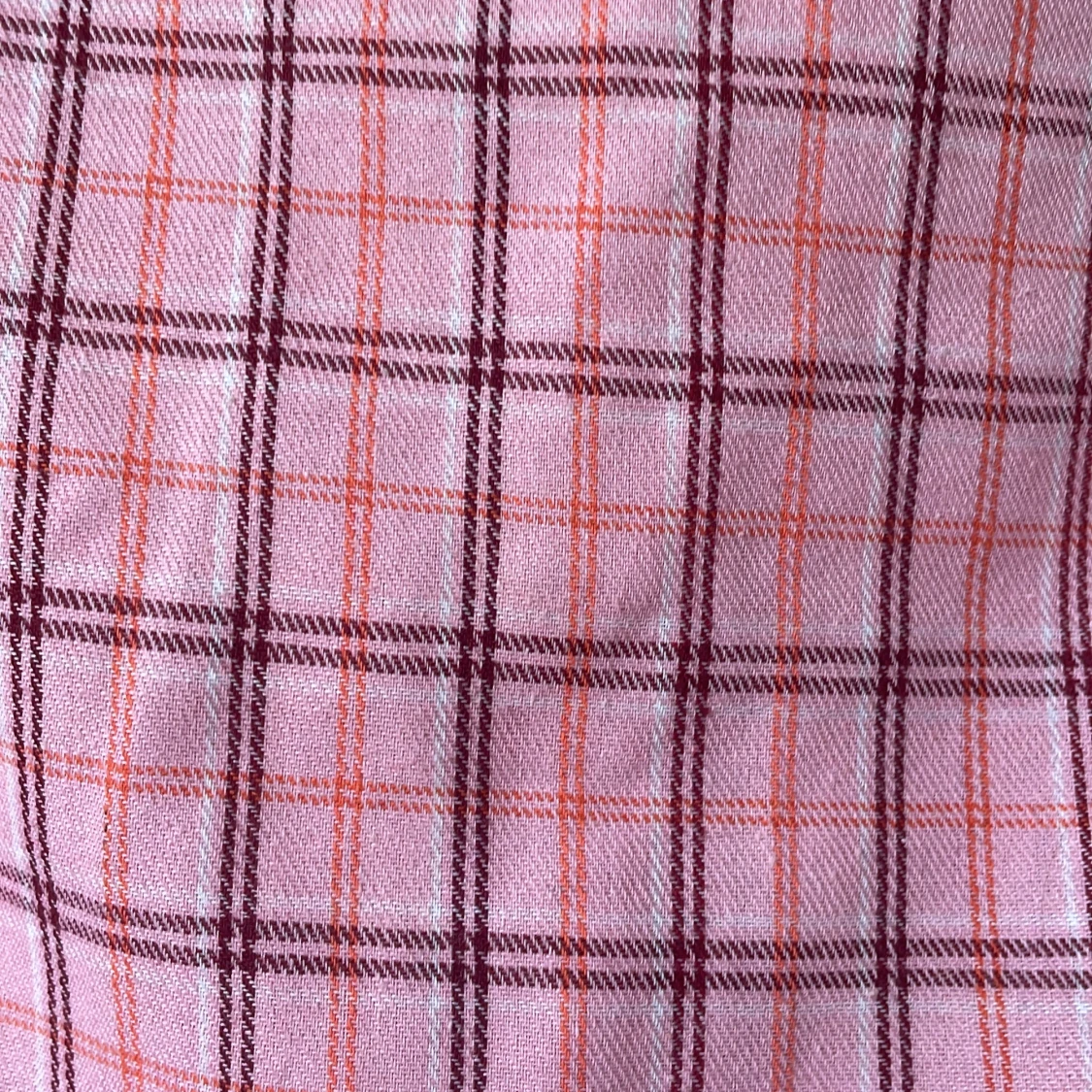 Rutig rosa mini kjol - 90