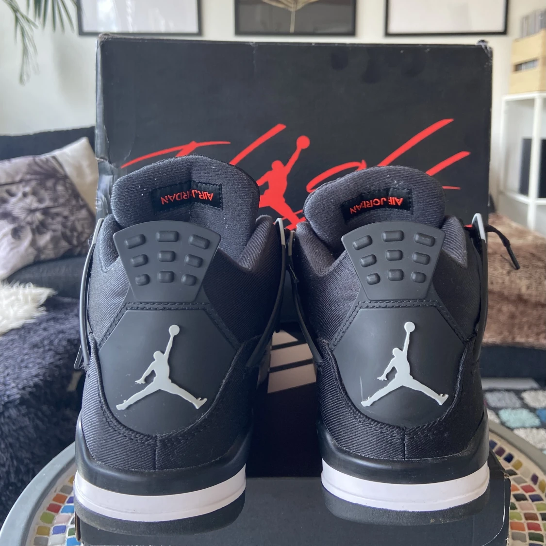 Air Jordan 4 retro black canvas  - 91