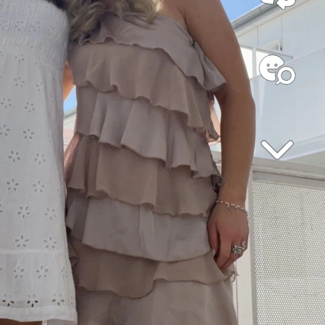 Volangklänning rosa  - 90