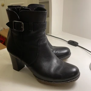 Gabor ankelboots - Gabor boots  Brunt skinn  Gummisula Klack 7 cm