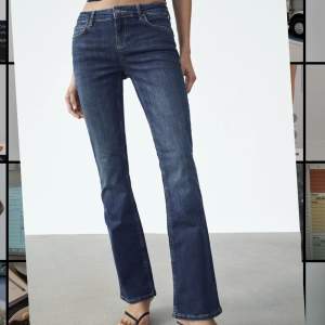 säljer mina blåa bootcut jeans från zara i strl 38 skriv för fler bilder 