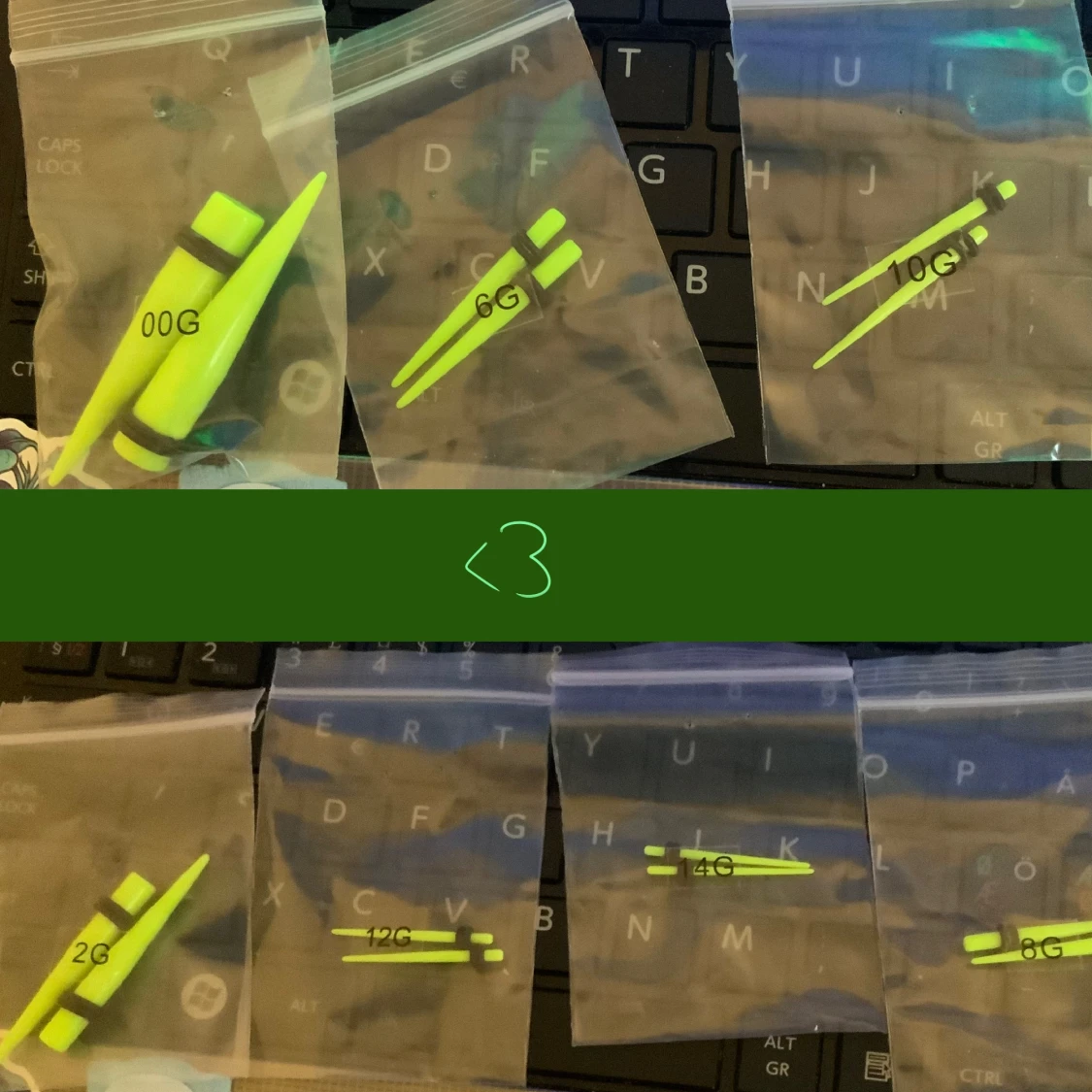 Töjningar i olika storlekar!