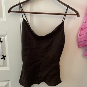 Brun siden top - Brun siden top från zara! Perfekt fest top. Jätte snygg men används inte tillräckligt mycket:(