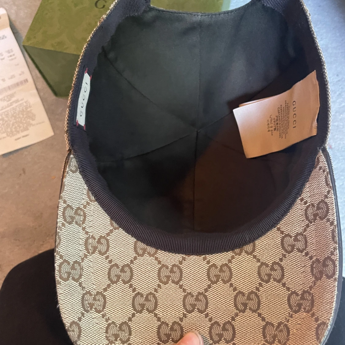 Beige Gucci keps  - 91