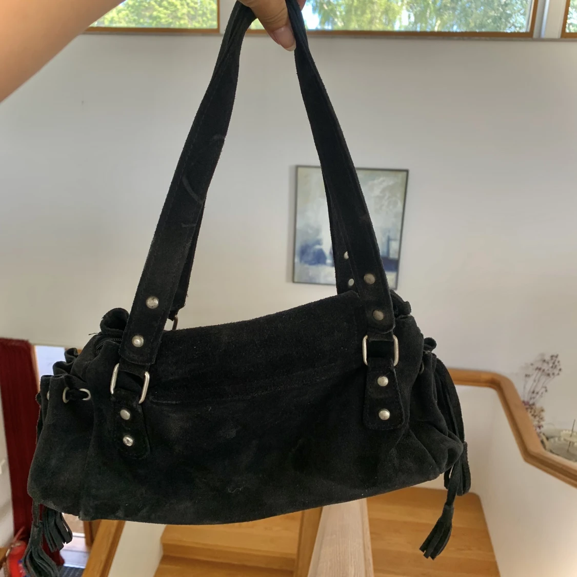 Svart axelväska
