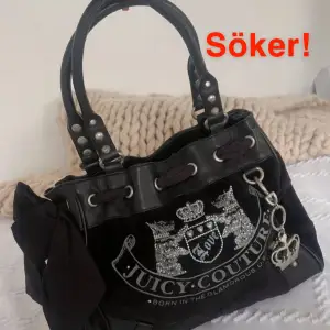 Söker en svart juicy couture väska som den på bilden! Hör av dig till mig om du har en liknande :) 