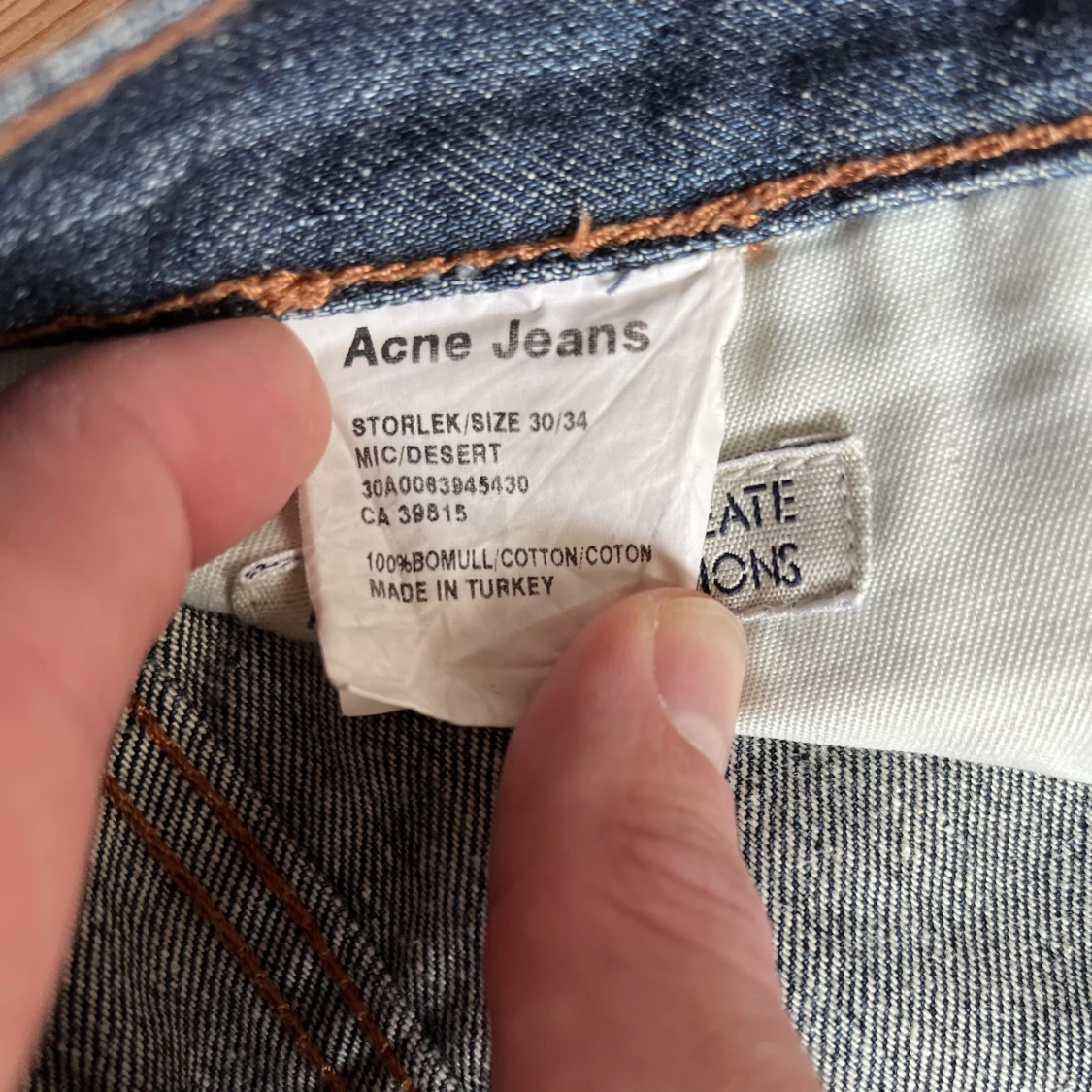 Acne Jeans, 30/34, mörkblå, Mic Desert - 91