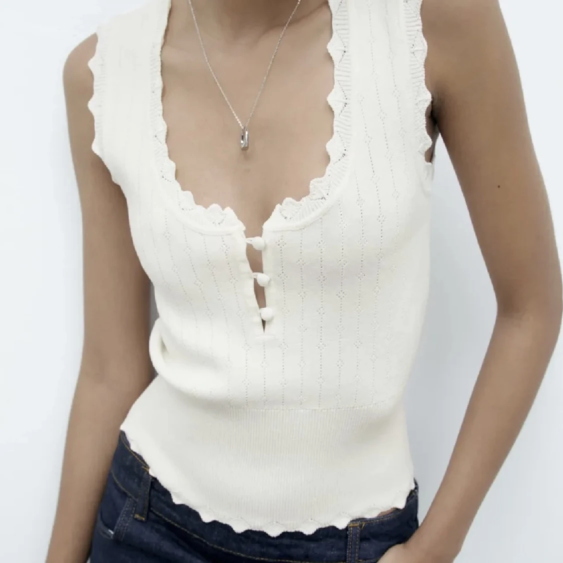 Stickad topp från Zara - 90