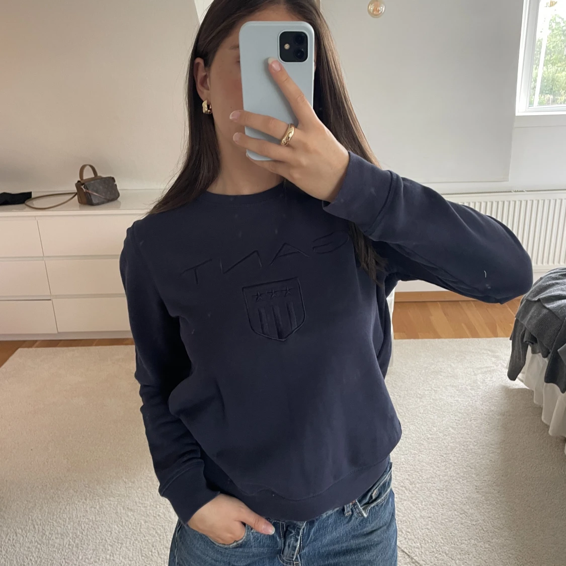 Blå Gant tröja  - 90