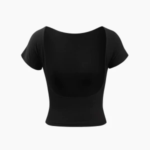 T-shirt med öppen rygg  - Säljer min svarta backless T-shirt då den inte används, iprincip oanvänd