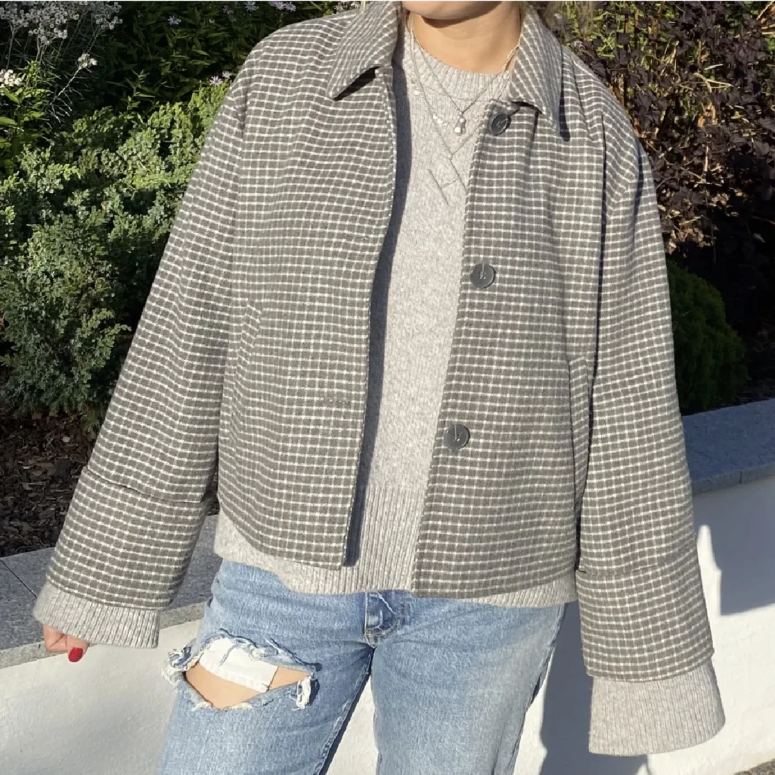 Höstjacka rutig - 90