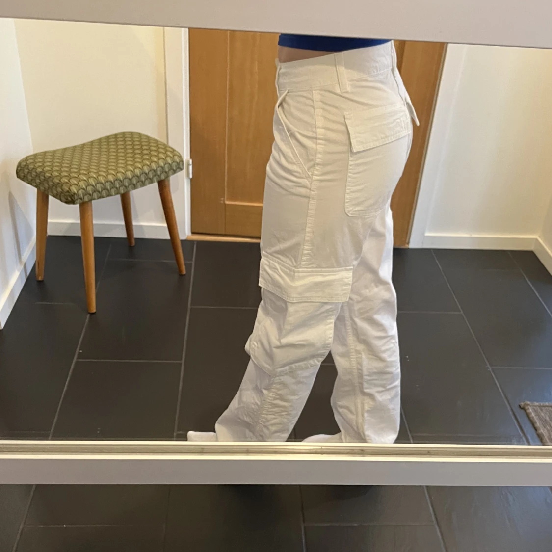 Lågmidjade cargo byxor  - 90