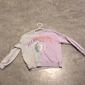 Sweatshirt -  säljer den här sweatshirt från H&M färg grå lila storlek 134 till 140