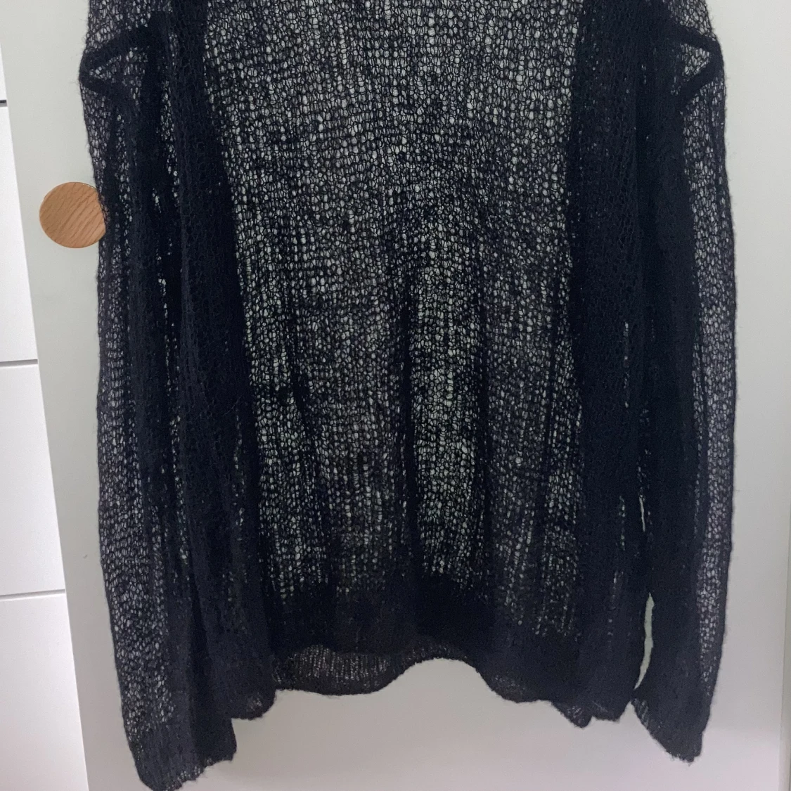 Svart stickad tröja - 90