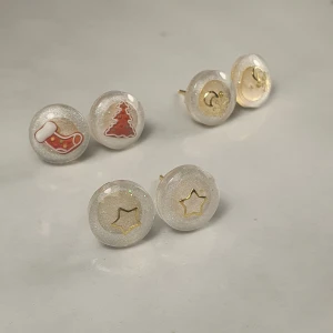 Handgjorda örhängen - Resin earrings 3 par 50kr
