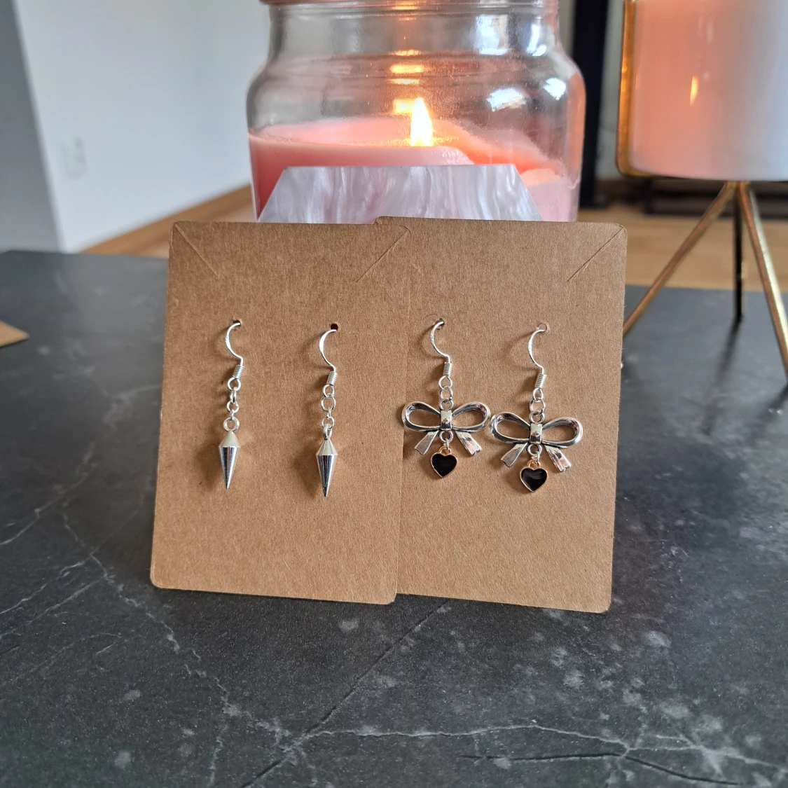 Örhänge silver/ rostfritt stål - 90