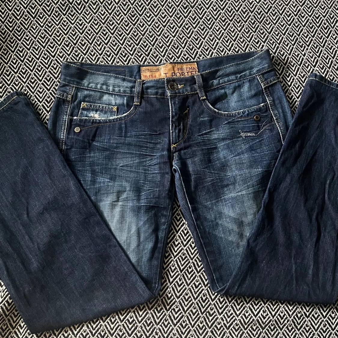 Lågmidjade bootcut jeans - 90