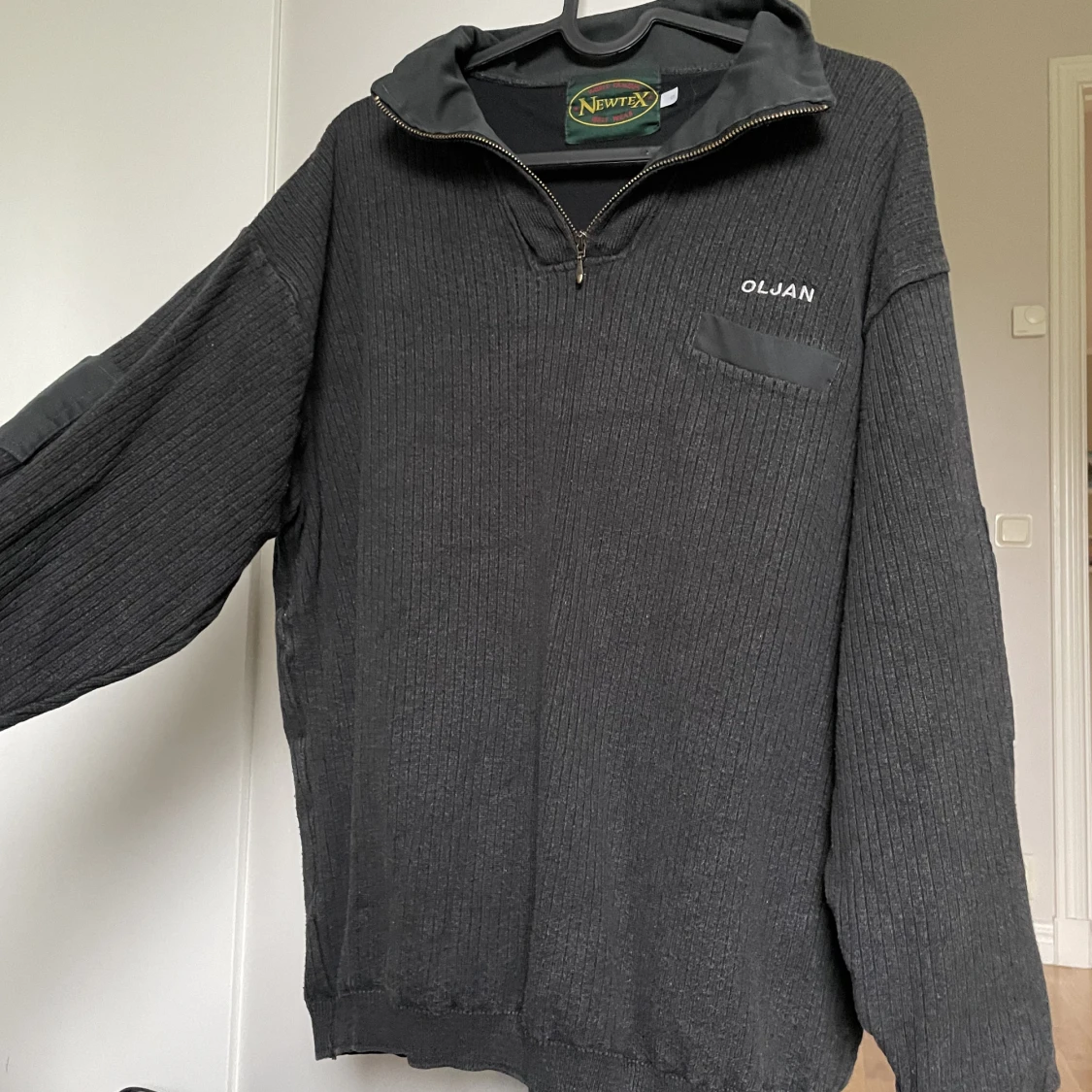 Grå vintage tjocktröja - 90