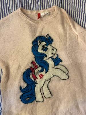 Vintage MLP My Little Pony Stickad Tröja - Mycket mer rosa i verkligheten. Pastell/Babyrosa 