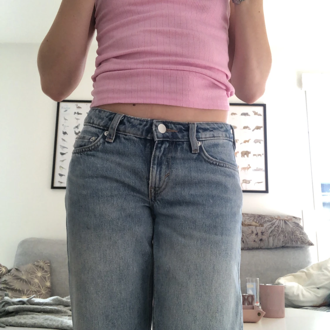 Lågmidjade jeans - 90