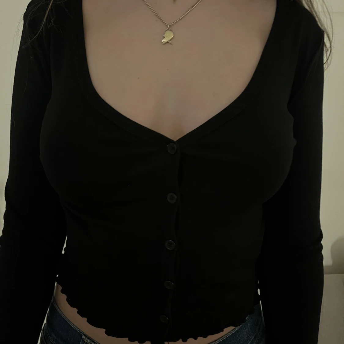 Basic snygg tröja urringad 