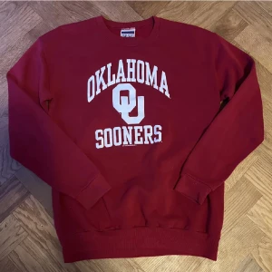 Collegetröja  - Säljer denna skit snygga college sweatshirt! Riktigt snygg och perfekt i höst o vinter. Storlek 18, Sitter som en S-M!  Den har vintage vibe! Passar till allt. Inga stora fläckar eller hål! Kan gå ner lite i pris vid snabb affär. Fler bilder i DM! 🙌⭐️