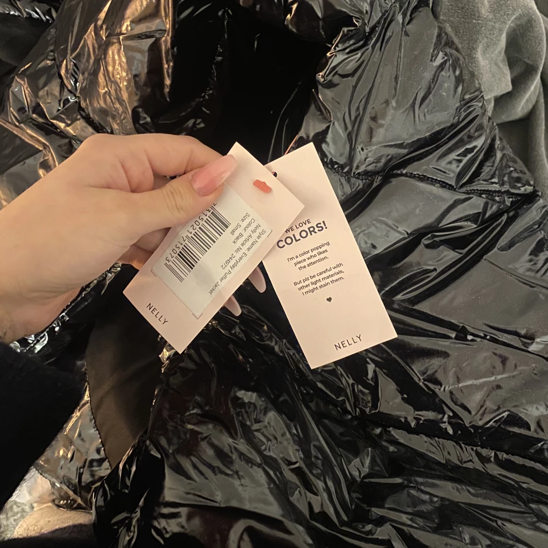 Glansig Vinterjacka  - 90