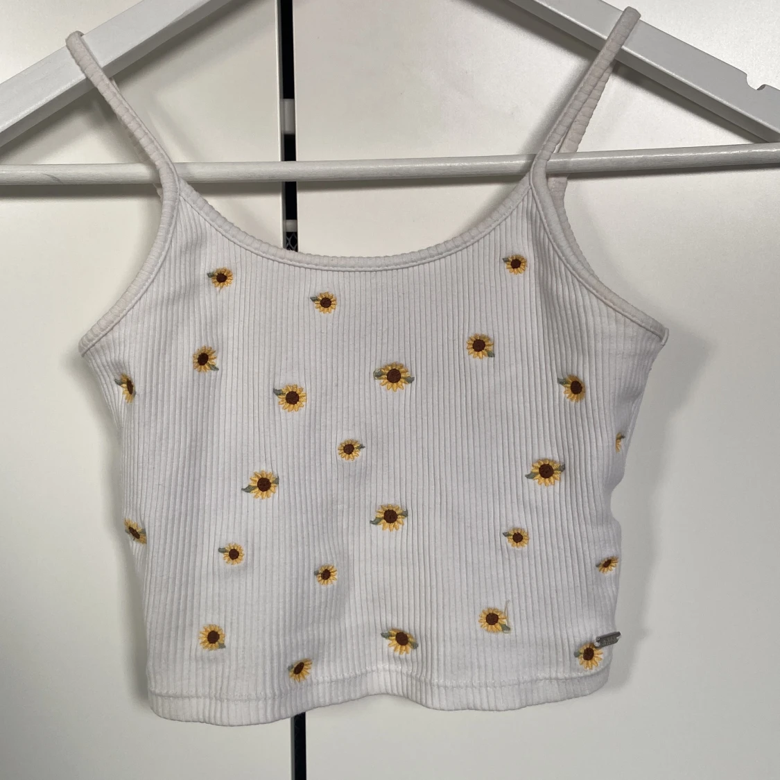 Blommigt linne/croptop