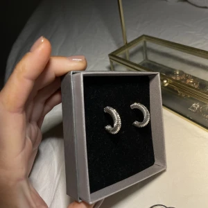 Silver örhängen hoops - Oanvända🤍 ⭐️Säljer mycket smycken nu då jag har för mycket och rensar, så bara att skriva vid frågor eller behov av fler bilder🤍✨🌟Paketpris vid köp av flera smycken/plagg.