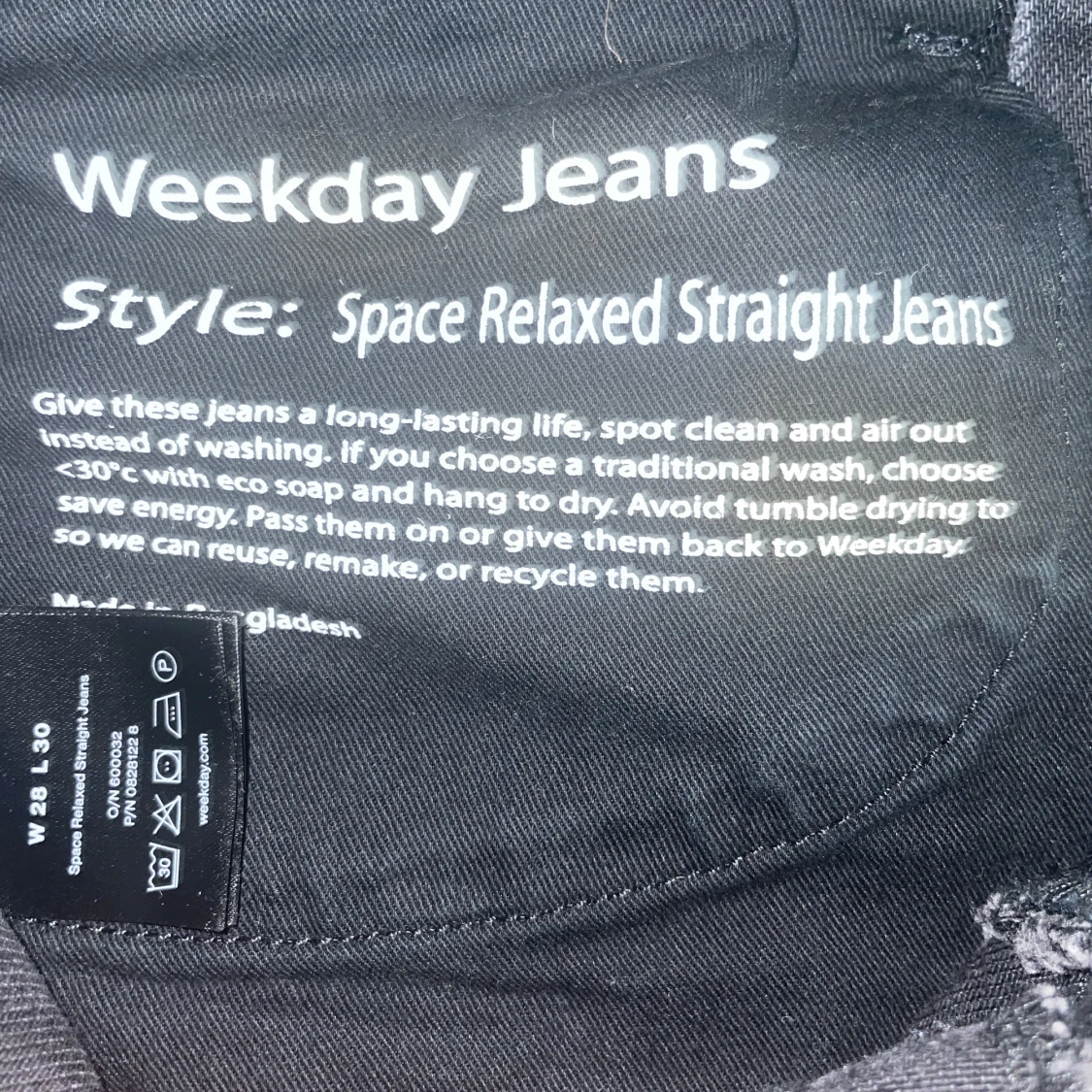 Space relaxed straight jeans  - 90