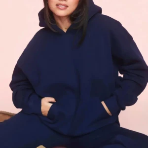 Gina - Mariblå hoodie från gina storlek S, kom privat för bilder🩷🩷🩷
